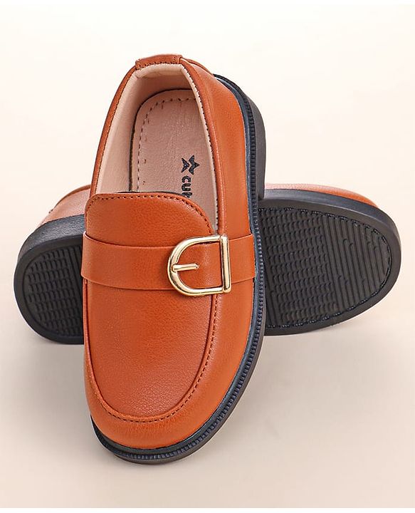 Cute Walk by Babyhug Slip On Solid Coloured Loafers - Black