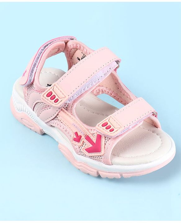 Cute Walk by Babyhug Velcro Closure Sandals With Arrow Applique - Purple