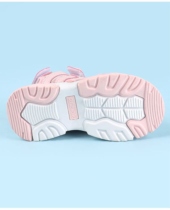 Cute Walk by Babyhug Velcro Closure Sandals With Arrow Applique - Purple