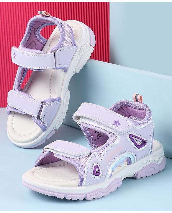 Cute Walk by Babyhug Velcro Closure Sandals - Purple