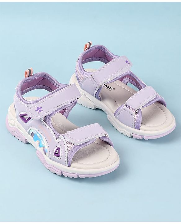 Cute Walk by Babyhug Velcro Closure Sandals - Purple