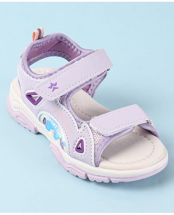Cute Walk by Babyhug Velcro Closure Sandals - Purple