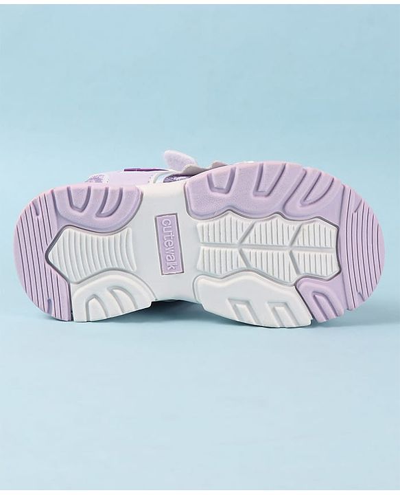 Cute Walk by Babyhug Velcro Closure Sandals - Purple