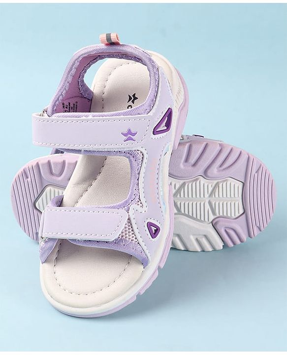 Cute Walk by Babyhug Velcro Closure Sandals - Purple