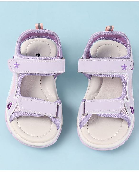Cute Walk by Babyhug Velcro Closure Sandals - Purple