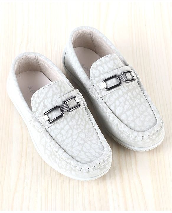 Pine Kids Slip On Formal Loafer Shoes - Beige