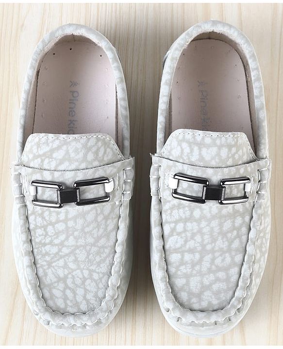 Pine Kids Slip On Formal Loafer Shoes - Beige