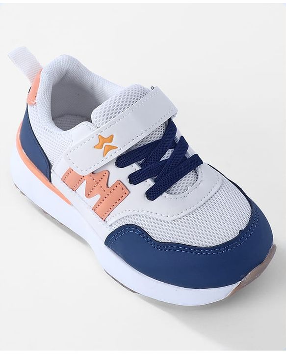 Cute Walk by Babyhug Velcro Closure Sneaker With Lace Detailing - White