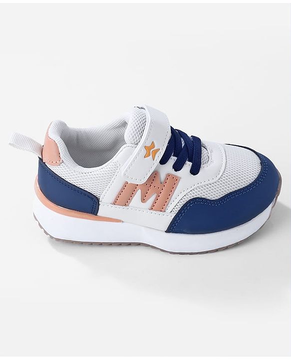 Cute Walk by Babyhug Velcro Closure Sneaker With Lace Detailing - White