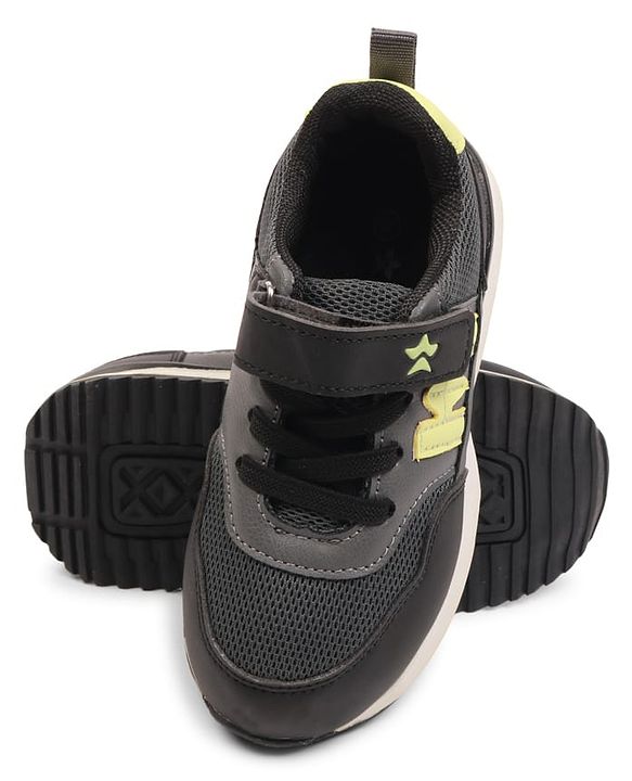 Cute Walk by Babyhug Velcro Closure Sneaker With Lace Detailing - White