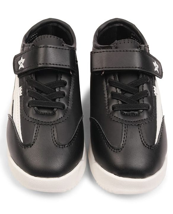 Cute Walk by Babyhug Velcro Closure Sneakers with Stripes - White