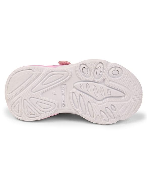 Cute Walk by Babyhug Velcro Closure Sneaker Shoes With Star Print - Pink