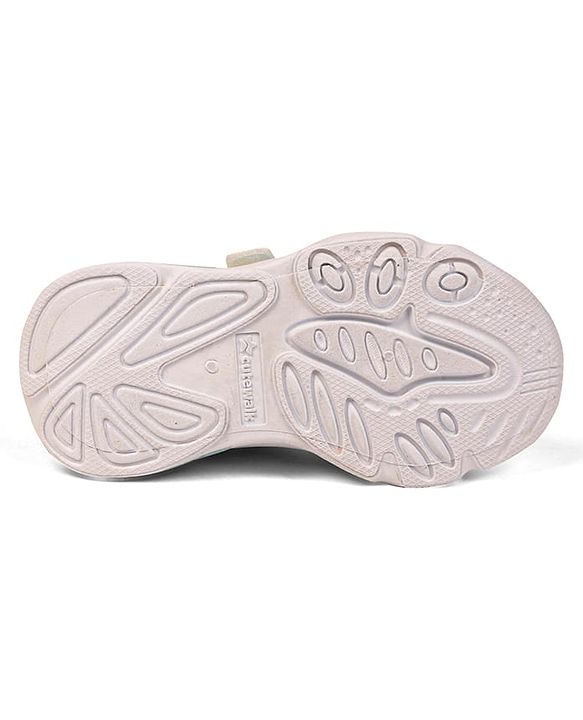 Cute Walk by Babyhug Velcro Closure Sneaker Shoes With Star Print - Pink