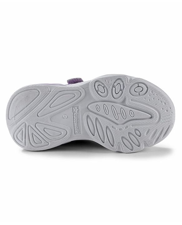 Cute Walk by Babyhug Velcro Closure Sneaker Shoes With Star Print - Pink