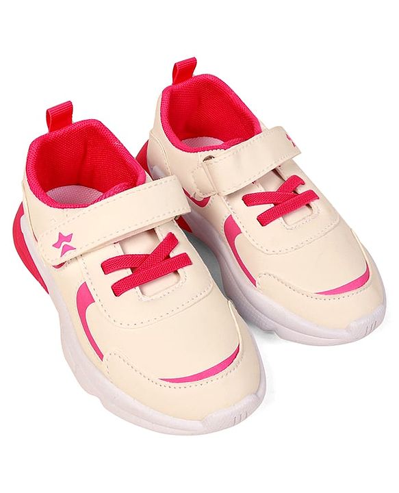 Cute Walk by Babyhug Sneaker Shoes with Velcro Closure - Blue & White
