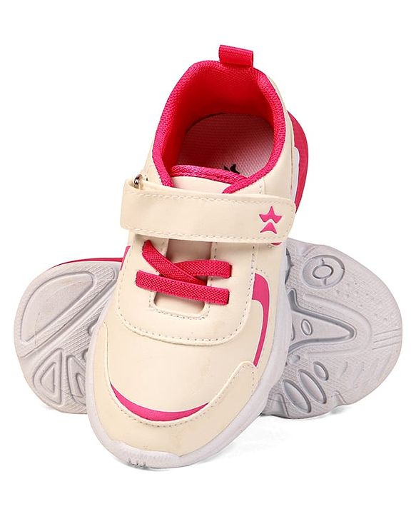 Cute Walk by Babyhug Sneaker Shoes with Velcro Closure - Blue & White