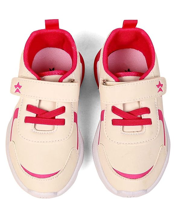Cute Walk by Babyhug Sneaker Shoes with Velcro Closure - Blue & White