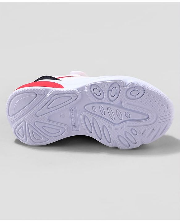 Cute Walk by Babyhug Sneaker Shoes with Velcro Closure - Red & White