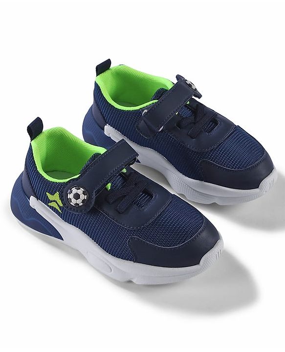 Cute Walk by Babyhug Velcro Closure Sneakers - Navy Blue