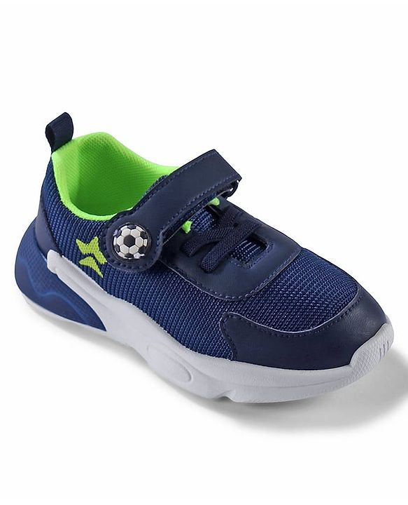 Cute Walk by Babyhug Velcro Closure Sneakers - Navy Blue