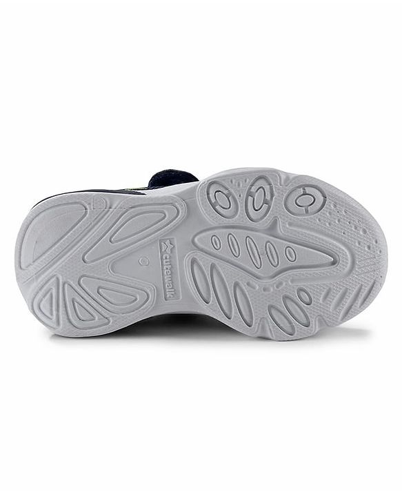Cute Walk by Babyhug Velcro Closure Sneakers - Navy Blue