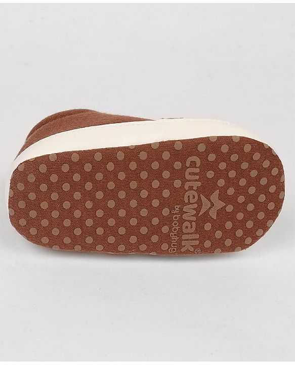 Cute Walk by Babyhug Slip On Booties with Shark Design - Navy Blue