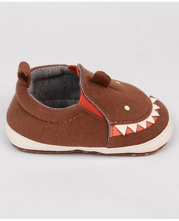 Cute Walk by Babyhug Slip On Booties with Shark Design - Navy Blue