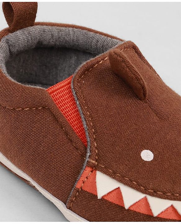 Cute Walk by Babyhug Slip On Booties with Shark Design - Navy Blue