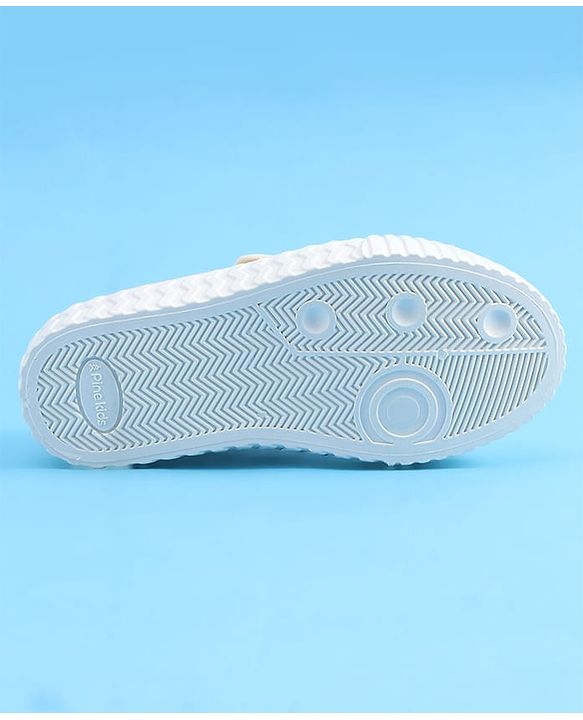 Pine Kids Velcro Closure Casual Shoes With Star Print - Beige