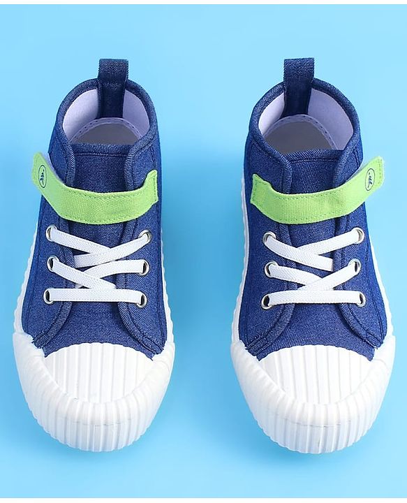 Pine Kids Solid Casual Shoes with Velcro Closure - Blue