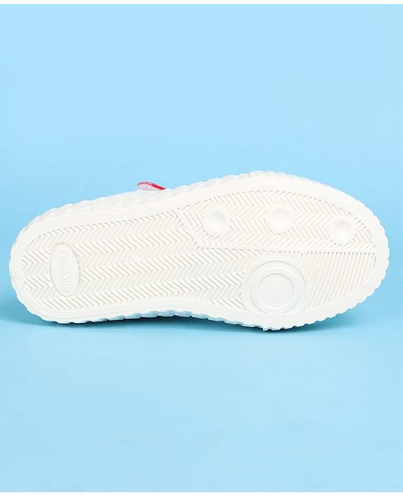 Pine Kids Solid Casual Shoes with Velcro Closure - White