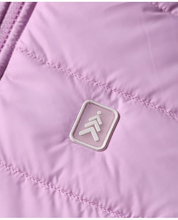 Pine Kids Woven Full Sleeves Solid Padded Jacket - Purple