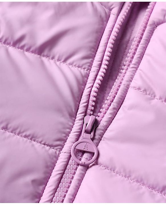 Pine Kids Woven Full Sleeves Solid Padded Jacket - Purple