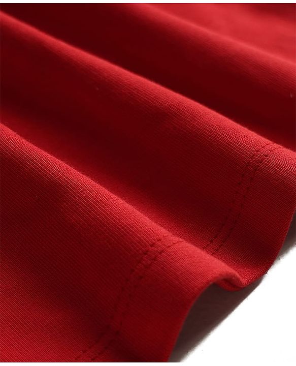 Pine Kids Cotton Knit Full Raglan Sleeves Solid Colour Winter Dress - Maroon