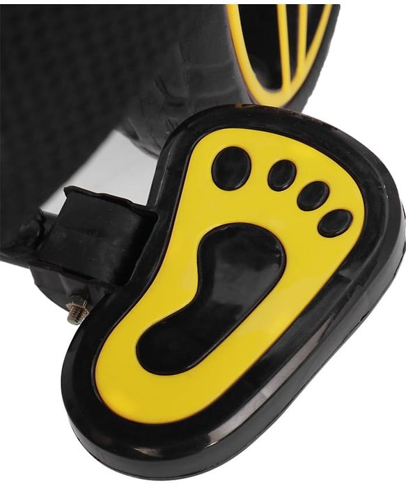 Babyhug Toddler Tricycle with Parental Push Handle, Cushioned Seat, Removable Safety Bar & Foldable Footrest  Plug & Play, Durable EVA Wheels  Yellow