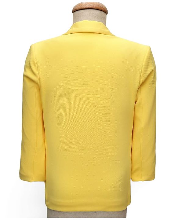 Babyhug Knit Full Sleeves Solid Coloured Partywear Blazer With Text Printed Tee - Yellow