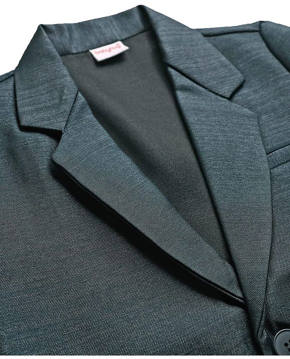 Babyhug Woven Full Sleeves Solid Coloured Blazer - Olive Green