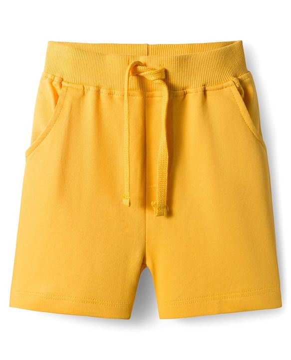 Babyhug Single Jersey Knit Half Sleeves T-Shirt and Shorts Set with Giraffe Print - Green & Yellow