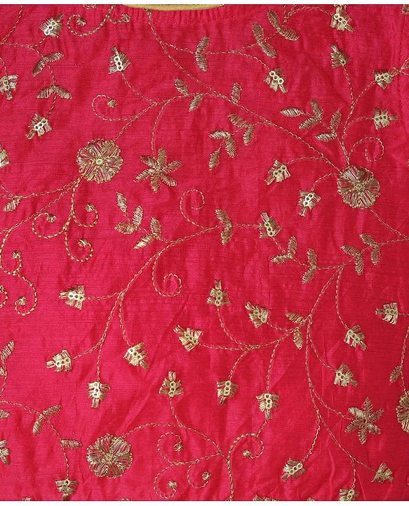 Pine Kids Woven Sleeveless Choli Lehenga Set with Dupatta Floral Glitter Print & Embroidery - Pink