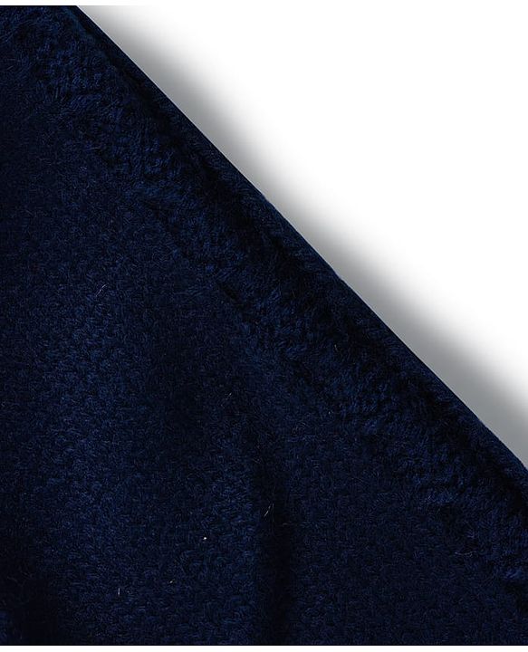 Babyhug Full Length Solid Color Fleece Pant - Navy Blue