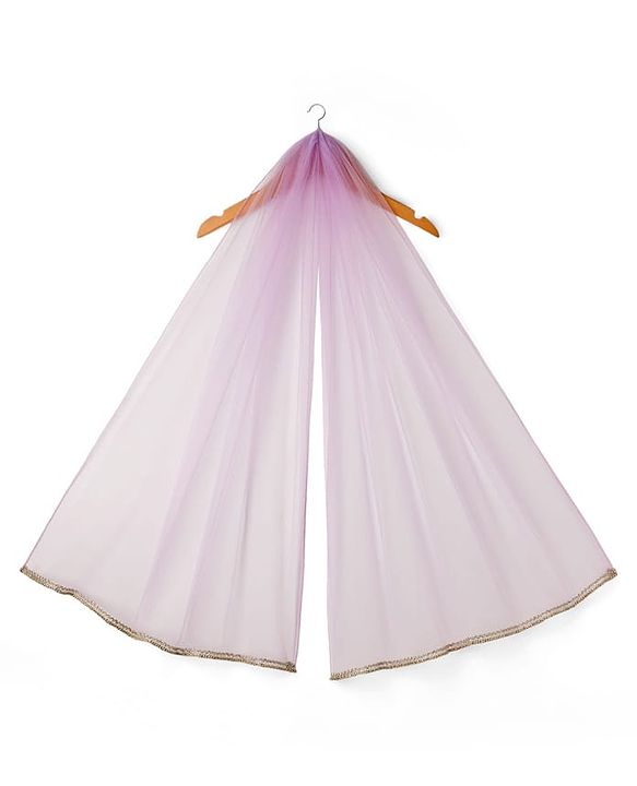 Babyhug Woven Sleeveless Choli Lehenga & Dupatta Set With Sequin Detailing - Lavender