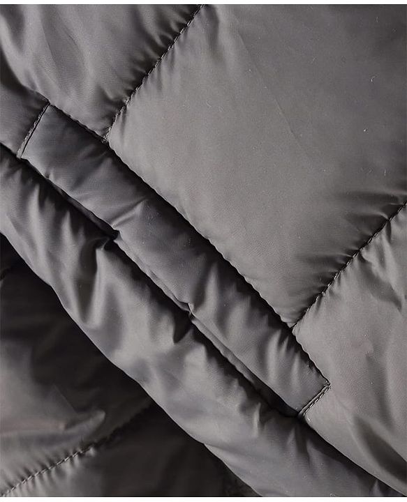Pine Kids Woven Full Sleeves Hooded Solid Padded Jacket - Grey