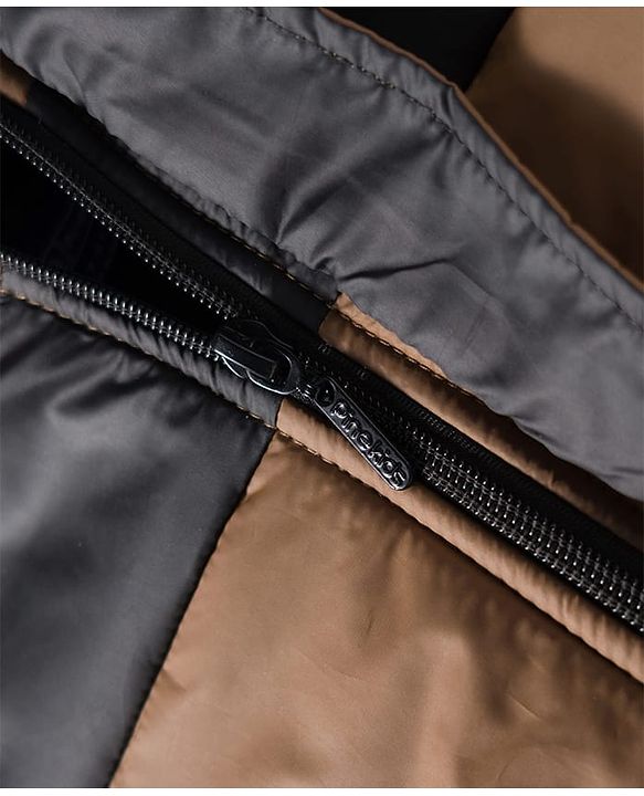 Pine Kids Woven Full Sleeves Solid Hooded Padded Jacket - Brown
