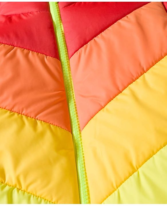Pine Kids Woven Full Sleeves Solid Color Block Hooded Padded Jacket - Multicolor