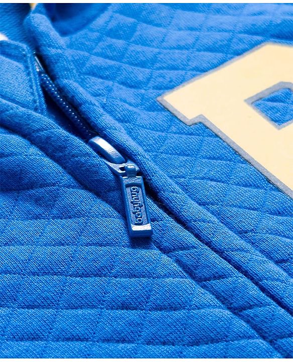 Babyhug Cotton Knit Full Sleeves Heavy Gauge Quilted Fabric Hooded Sweatjacket With Front & Back Graphcis & Kangaroo Pockets - Multicolor