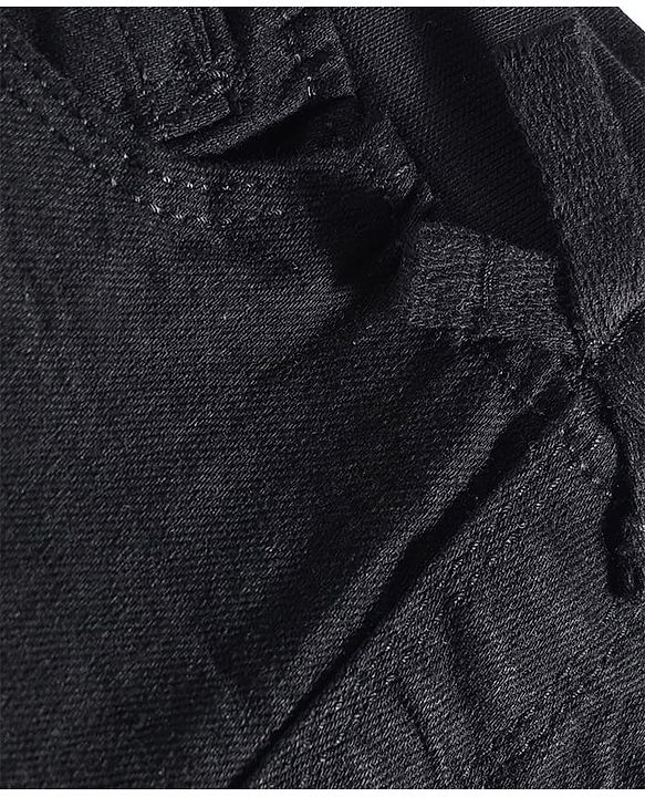 Babyhug Cotton Denim Full Length Washed Jeans With Stretch - Navy Blue