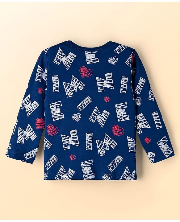 Babyhug Disney Interlock Knit Full Sleeves Jhablas With Minnie Mouse Print Pack Of 3 - Navy Blue Red & White