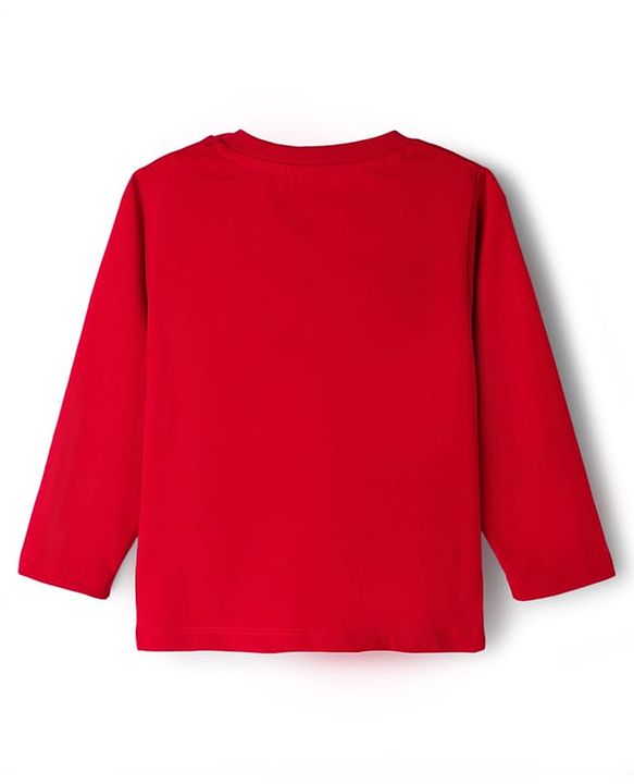 Babyhug Disney Single Jersey Knit Full Sleeves T-Shirts with Minnie Mouse Graphic Pack of 3 - Red Navy Blue & White