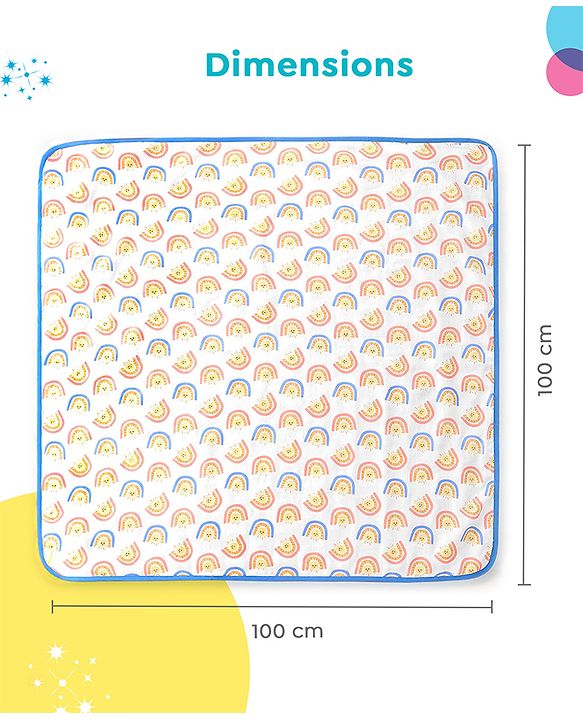 Babyhug Disney 100% Cotton Muslin 3 Layered Baby Blanket Winnie The Pooh Print| Soft Breathable Fabric| Gentle of Baby Skin| Comfortable Warm & Soothing| Machine washable| New Born Gifting Option