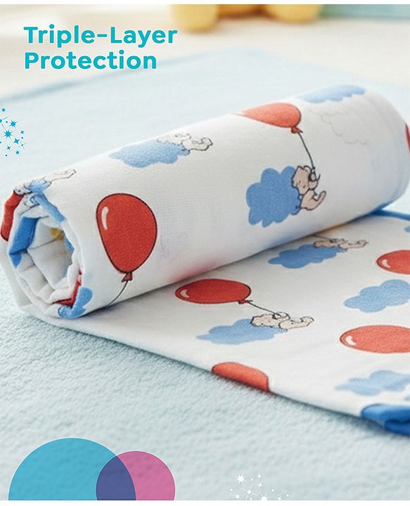 Babyhug Disney 100% Cotton Muslin 3 Layered Baby Blanket Winnie The Pooh Print| Soft Breathable Fabric| Gentle of Baby Skin| Comfortable Warm & Soothing| Machine washable| New Born Gifting Option
